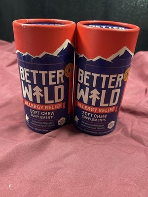 BETTER WILD Natural Allergy Relief Chews calm skin, boost immunity - 30 Chews