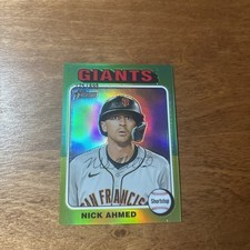 2024 Topps Heritage #705 Nick Ahmed Chrome #/699