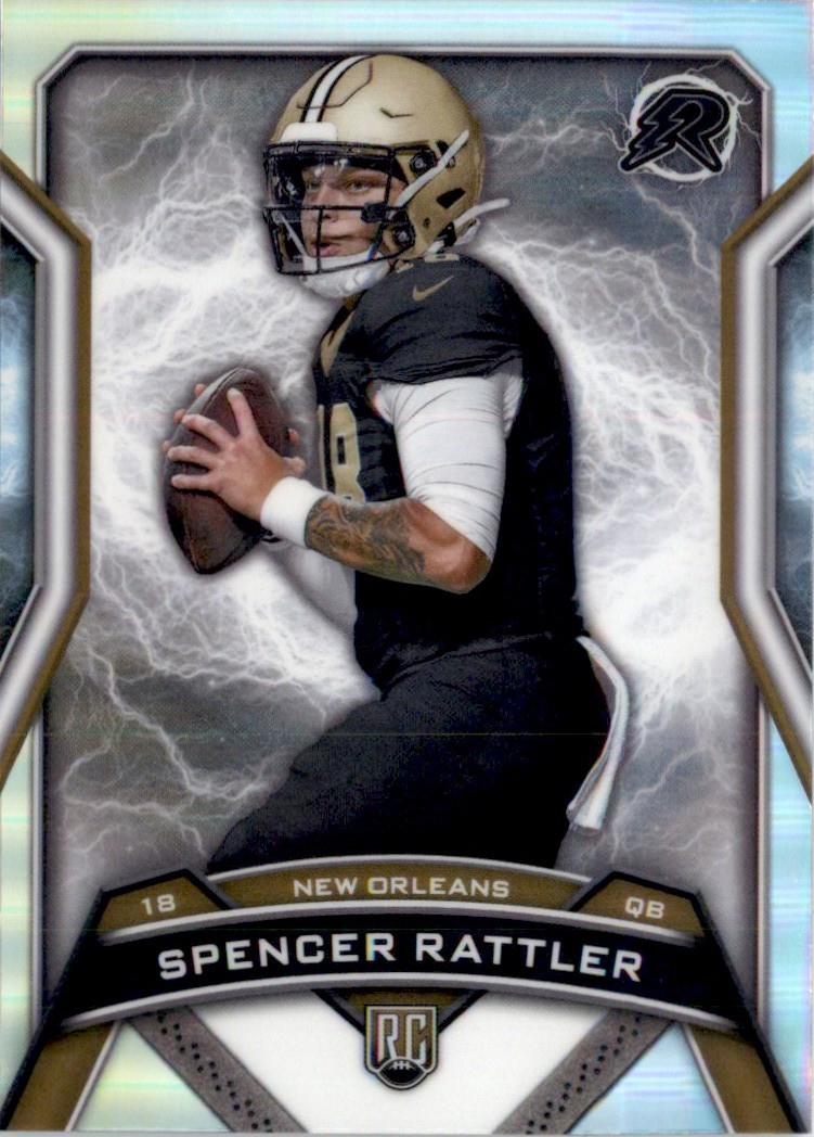 Spencer Rattler 2024 Topps Resurgence Refractor RC #166 New Orleans Saints