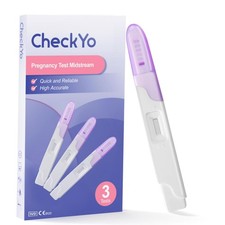  3 Pack CheckYo Pregnancy Tests for Early Detection: 3 Count Pack of 1 