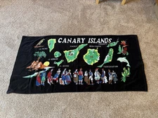 Canarias Canary Islands Souvenir Printed Cotton Beach Towel 75cm x 150cm New