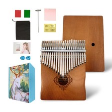 Deal 21 Key Kalimba Thumb Piano Finger Mbira Mahogany Wood Keyboard