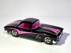 😎 Hot Wheels CUSTOM MADE REDLINE '62 Corvette Black & Pink Diecast Car 1:64