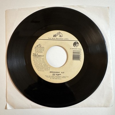 ZZ Top Breakaway/ Pincushion 7'' 45rpm VG+ Translucent Vinyl