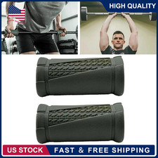 Angled Barbell Grips, Ergonomic Rotating Handles for Weightlifting, Reduce Joint