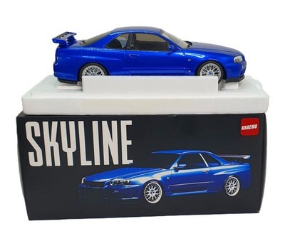 JP Kraemo Nissan Skyline R34 Blau Modell 1:18 Minichamps NEU