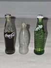 Vintage Coca Cola Mini Bottles Lot w Sprite Green Glass 1970s