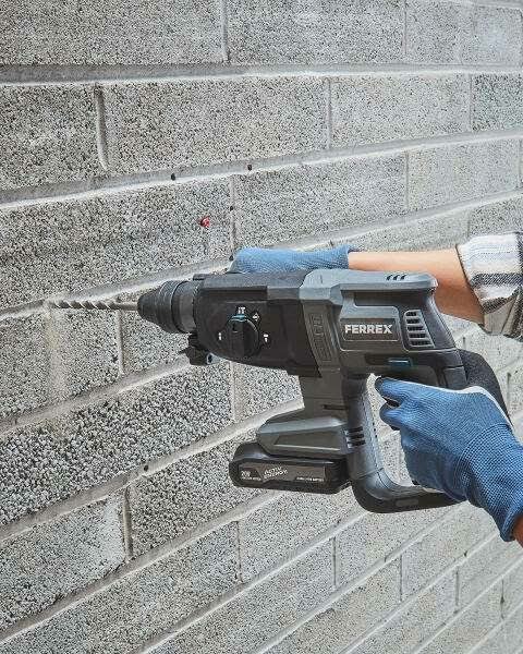 Ferrex 20V Cordless SDS plus Rotary Hammer Drill Chisel Activ Energy ...