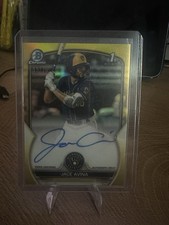 2023 Bowman - Chrome Prospect Autograph Jace Avina #CPA-JAA Yellow Refractor /75