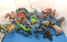 Mixed Lot 21 Piece Dinosaur Toys Plastic Resin Most Are Large Pieces