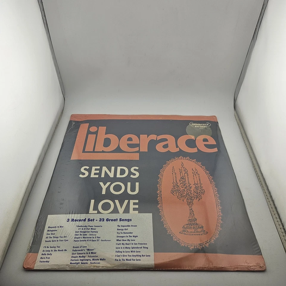 Liberace - Sends You Love - Vinyl - Sealed - 1974 - X3 Records - BR3000 - Image 2 of 4