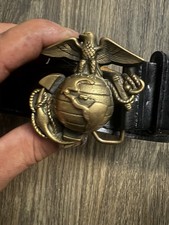 Vintage Belt Buckle with A Vintage Leather Belt