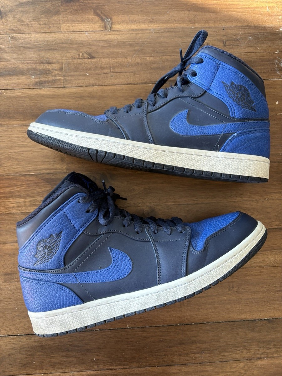Air Jordan 1 Mid Obsidian Game Royal Men's 11 (554724-412) | eBay