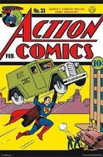 DC SUPERMAN MAN OF STEEL ACTION COMIC 33 COVER POSTER 22x34 NEW FREE SHIPPING
