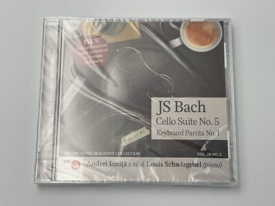 JS BACH CELLO SUITE NO.5 KEYBOARD PARTITA NO.1 CD NEW SEALED 