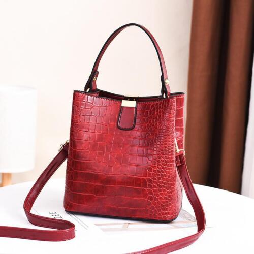 Vintage Leather Handbag Large Capacity Women Tote Bag Shoulder Crossbody Bags - Picture 29 of 30
