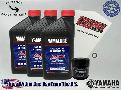 #ad #ad Cyclemax Standard Yamalube Oil Change Kit fits 2014 2025 Yamaha VIKING 700 $49.21