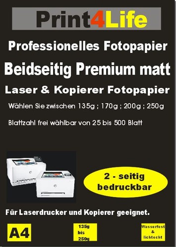 ColorWay Matt Fotopapier A4 135g/m² 50 Blatt - Sofort Trocken Für Tintenstrahldrucker