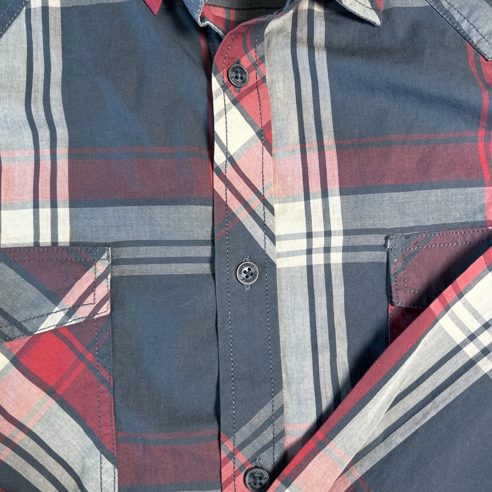 Мужская рубашка с длинным рукавом на пуговицах Crocodile Brand клетчатая XXL 2XL рабочая одежда - Изображение 3 из 4