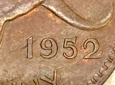 AUSTRALIA 1952 A. PENNY SPECTACULAR ERROR VARIETY " RARE DOUBLE DATE "CV $350.00