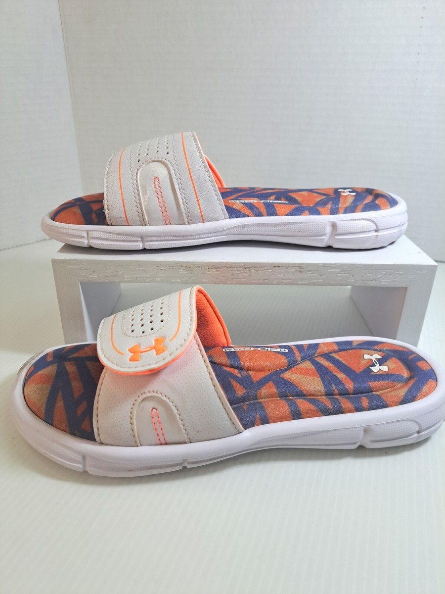 Under Armour Ignite IX SL 4D Foam Slides Youth Girls 1Y Black/Pink