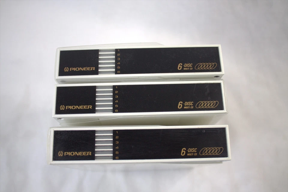 Pioneer 6 Cartuchos de Disco Reproductor de CD Cargador Multi-Play PRW 1141 Blanco Lote de 3 Foto 3 de 4