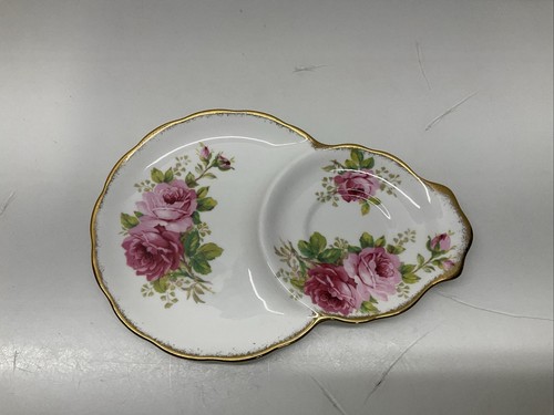 Royal Albert American Beauty Dessert Snack Plate & Cup Set - Picture 8 of 9