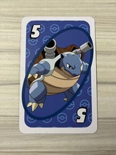 Blastoise - # 5 Blue - Japanese Uno Deck Promo Rare Near Mint Pokemon Card - NM