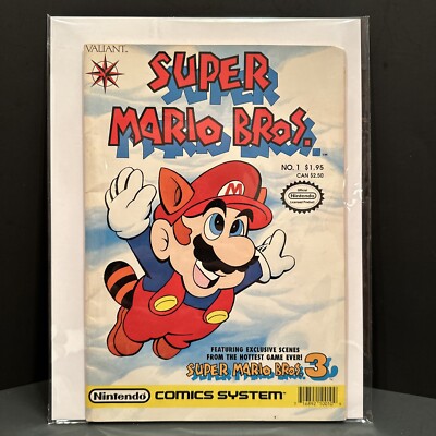 Super Mario Bros. #1 1990 1st Valiant Comic Book Rare Key Issue Edition Nintendo