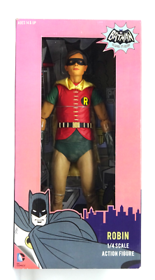 ジャンク 希少 NECA バットマン ロビン 1966 1/4 18インチ Batman TV Series 1966 Robin (Burt Ward) 1/4 Scale 18 Inch Action
