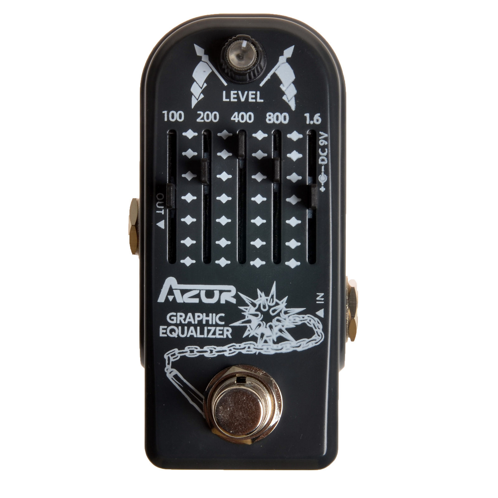 Azor Pedal EQ AP322 Graphic Equalizer Guitar Pedal 9V Mini Guitar