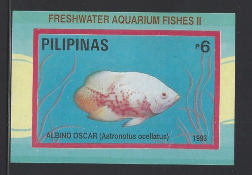 Philippines #2257 MNH S/S Aquarium Fish/Albino Oscar - Afbeelding 1 van 1