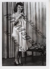 Brunette Lingerie Model 4"x5" Photo Vintage Sexy Cheesecake Risqué Pinup QE-24