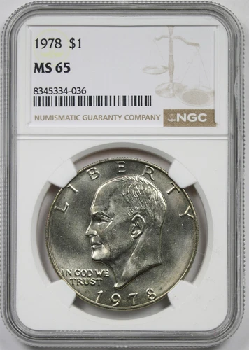1978 $1 NGC MS 65 Eisenhower IKE Dollar