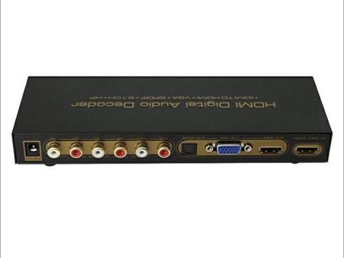 HDMI TO HDMI+VGA+SPDIF+5.1CH+RCA+1080P AV Adapter/Converter audio decoder DSP - Picture 5 of 7