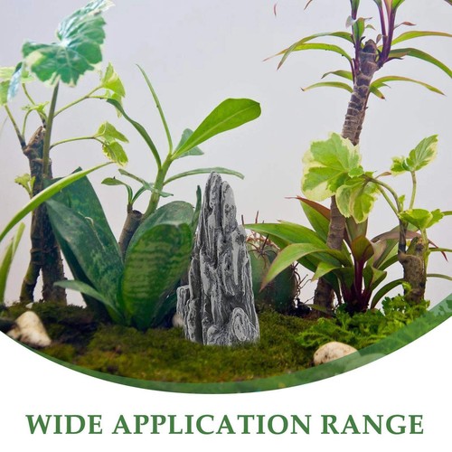 4 Pcs Artificial Mountain Rocks Fake Garden Stones Rockery Miniature Landscape O - Picture 2 of 5