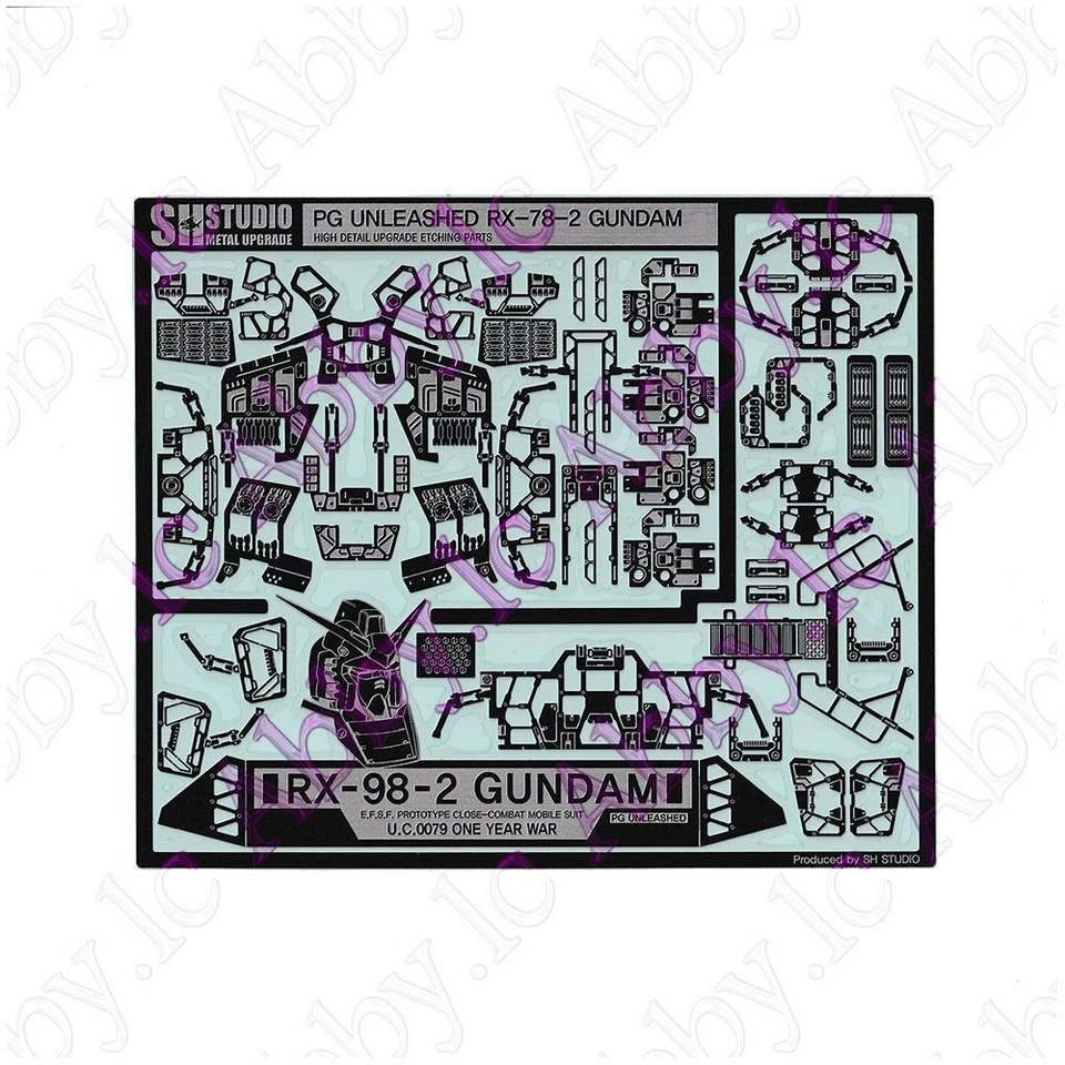 for PG 1/60 RX-78-2 2.0 Unleashed PGU Detail up Add-on Parts Photo-Etched Sheet - Image 3 of 4