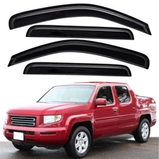 Tape-on Rain Guard Side Window Deflector for 2006-2014 Honda Ridgeline Crew Cab