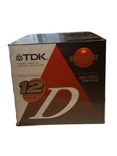 Lot of 12 TDK D60 High Output Blank Audio Cassette Tapes IECI/Type I SEALED NEW