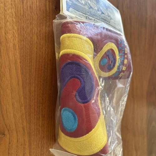 Scotty Cameron M&G Limited Circle J putter cover Red/Yellow Rare Mint from Japan - Picture 3 of 5