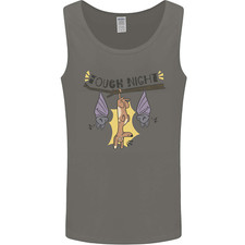 Tough Night Funny Dog Bat Hangover Alcohol Beer Mens Vest Tank Top