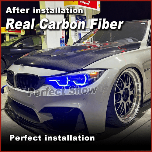 For BMW 3 4 Series F30 F32 F33 F36 REAL Carbon Bumper Engine Hood Bonnet Cover - Picture 6 of 14