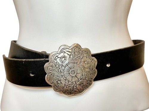 Red Floral Embroidered Waist Belt 112cm Tie-On Accent NWOT 