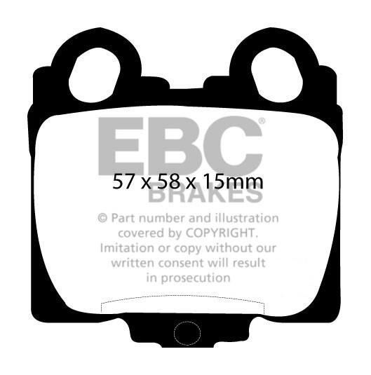 NEW EBC 308mm REAR BRAKE DISCS AND PADS KIT BRAKING KIT OE QUALITY