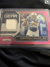 2020 Panini Prizm - Rookie Gear Pink Prizm #4 Jonathan Taylor (MEM, RC)