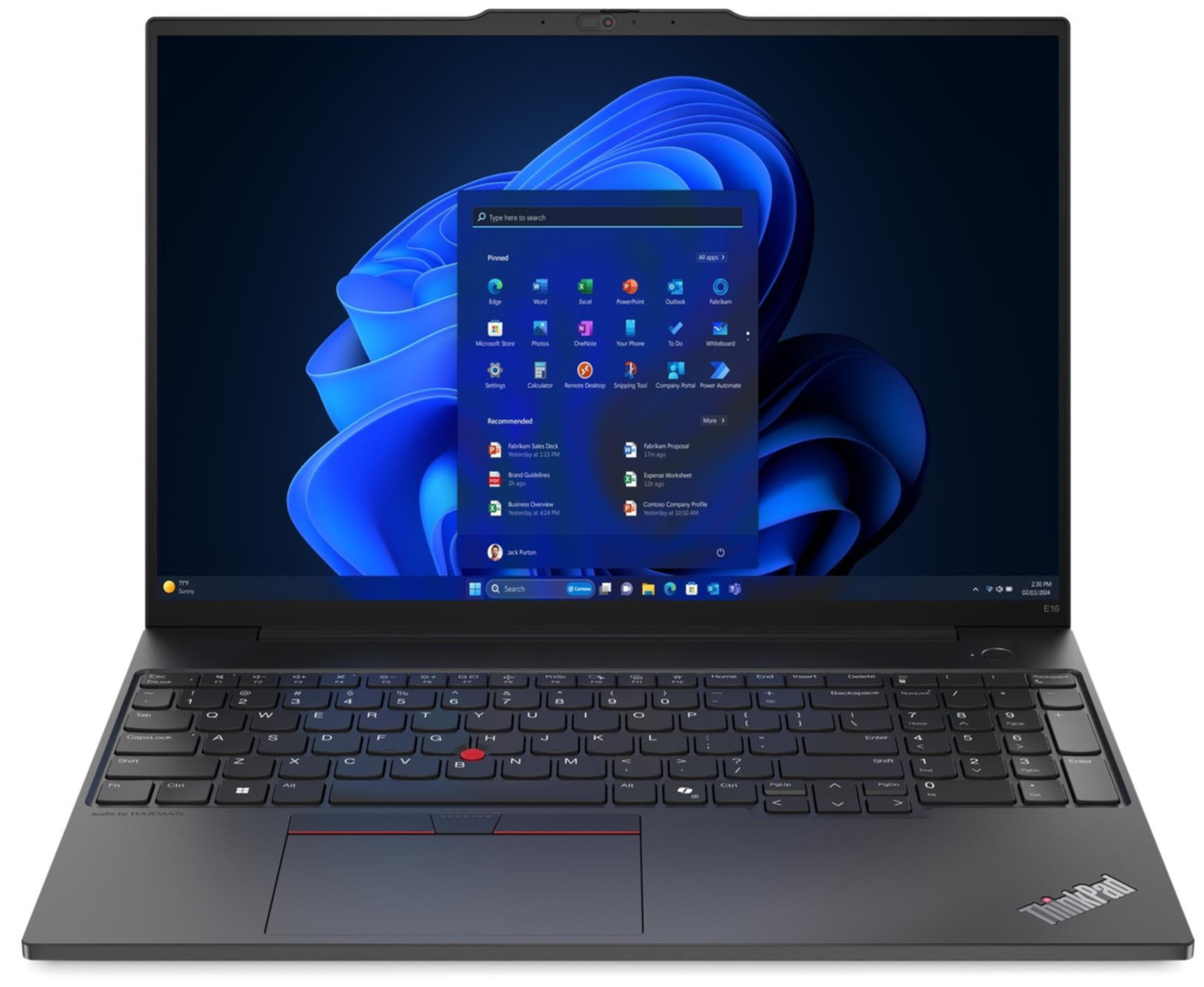 Lenovo ThinkPad E16 Gen 2 16" WUXGA Ultra 7 155U 32GB 1TB SSD CAM FPR Win 11 Pro