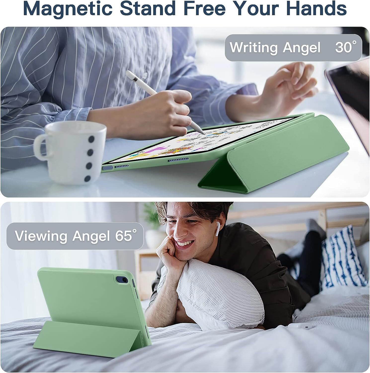 Ipad Mini 6 Hülle Mit Stifthalter Schutzhülle mit Stifthalter Für iPad 6/7/8/9/10th Mini Air 4/5 10.9 Pro