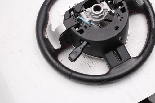 2013-2016 Subaru BRZ Scion FR-S Black Leather Steering Wheel RedStitch Paddle - Picture 10 of 10