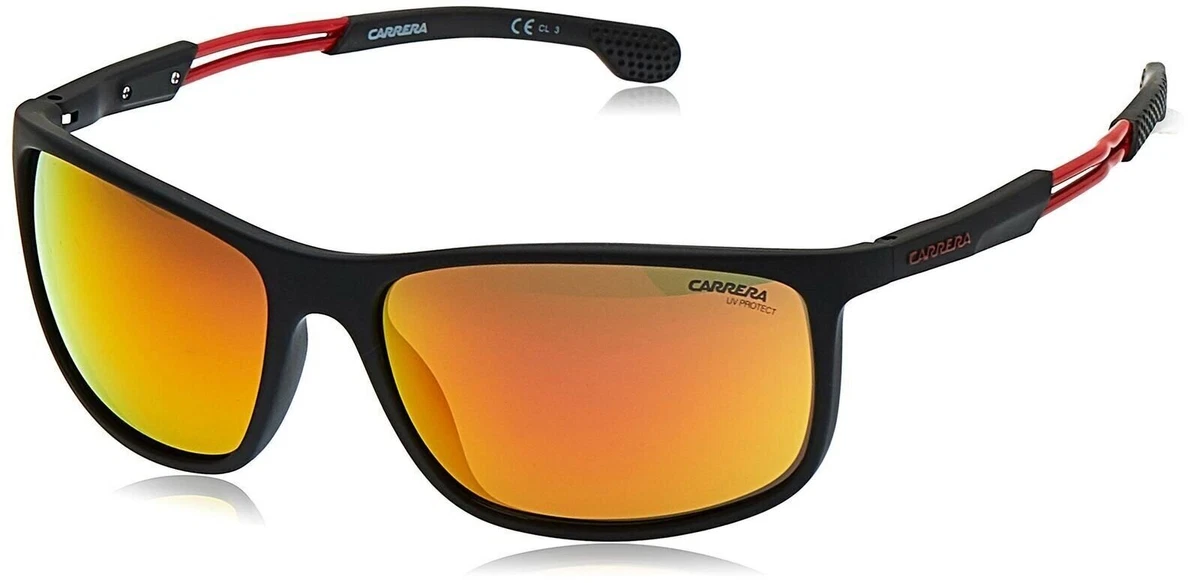Carrera 4013 S Black Orange Lens Mirror Sunglasses 62 17 130