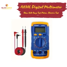 A830L Digital Multimeter 3 1/2 Voltmeter, Ohm Volt Amp Test Meter, Electric Test